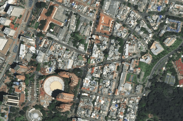 Satelite image of Bogota, Colombia
